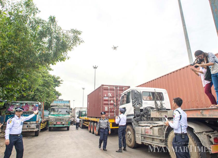 Yangon Government authorities are planning to build a logistics hub and truck terminal at the outskirts of the city aiming to ease congestion 