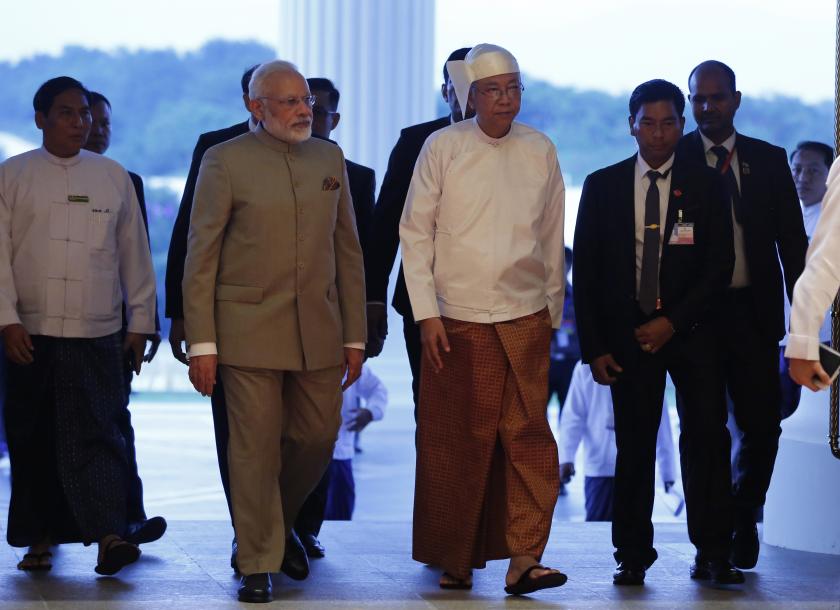 Indian Prime Minister discussed the promotion of bilateral trade, infrastructure and power supply between India and Myanmar 