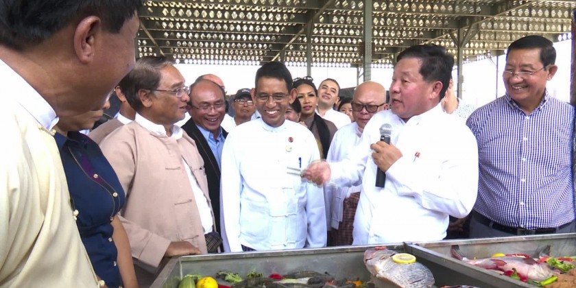 The foundation laying ceremony of all in one project for fishery sector was held in Pantanaw township of Ayeyawaddy Region which will help to increase 20% more of the export income