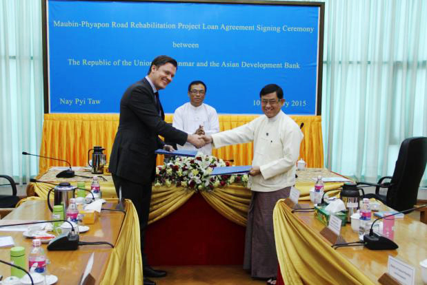 The Asia Development Bank (ADB) and Myanmar have signed USD 80 million loan agreement to rehabilitate a major road to support economic development in Ayeyawaddy Delta
