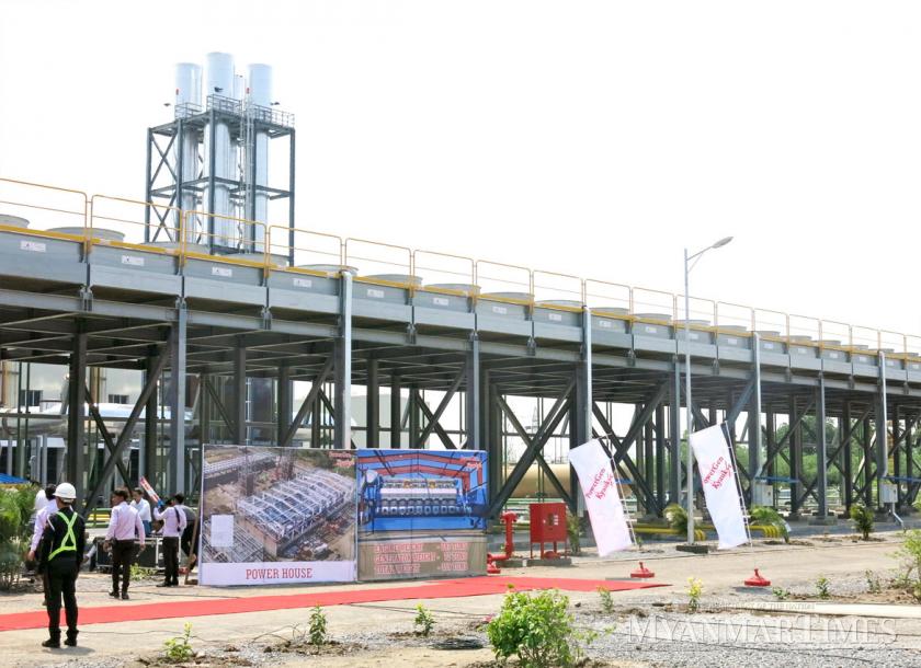 The new power plant capable of producing 145 Megawatts (MW) of power opened in Belin Kyaukse Township in Mandalay