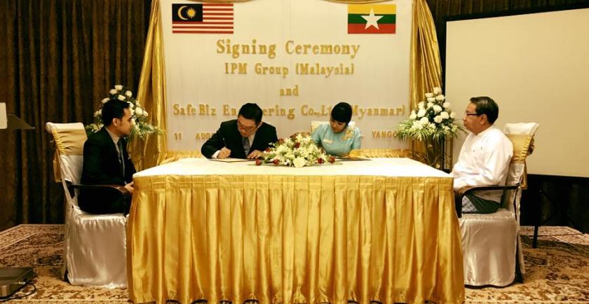 To support national level construction projects, local engineering firm SafeBiz Engineering Co. Ltd. has signed a franchise agreement with Malaysian IPM Engineering Sdn. Bhd