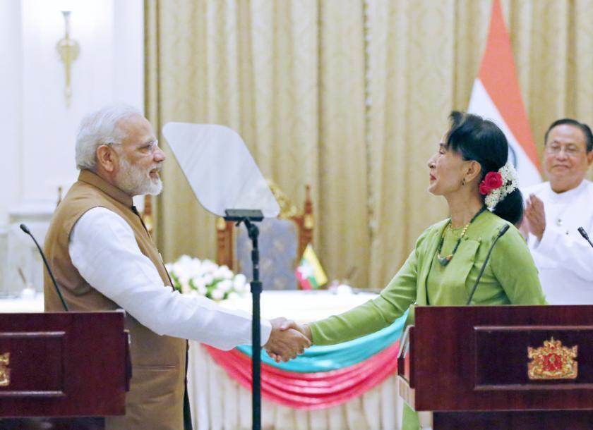India formed a Myanmar chamber of commerce in Yangon to boost trade and forge closer economic ties with Myanmar