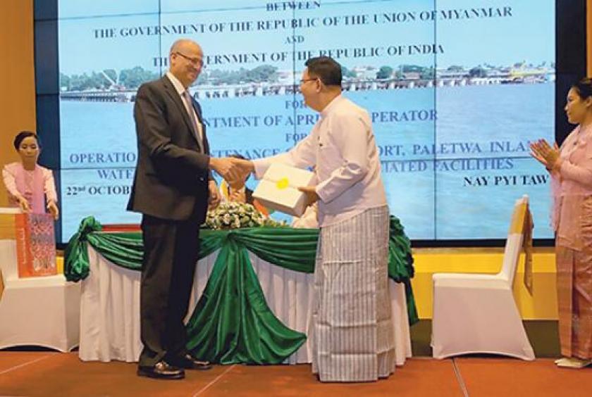 In December 2018, Myanmar Port Authority will invite international tenders to select a private port operator for the Kaladan multi-modal transit transport project 