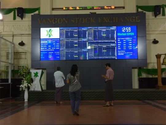 A record-breaking over 740 million kyat dropped in Yangon Stock Exchange (YSX) trading in February