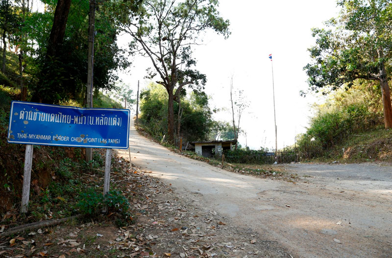 A border checkpoint between Thailand and Myanmar, Baan Lak Tang border check point, closed for 13 years, to reopen soon 