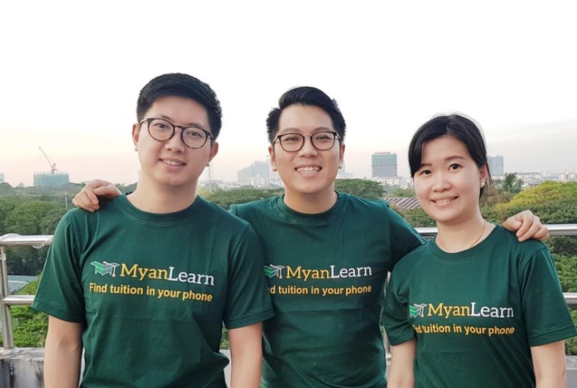 Three young people who are graduated from Singapore have founded MyanLeran, an innovative class search platform to address information scarcity in Myanmar’s private education market 