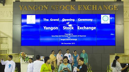 More than 70 percent drop in stock trading value at Yangon Stock Exchange (YSX) in 2017