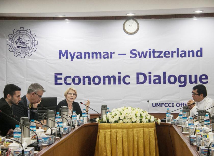 Myanmar and Swiss businesses discussed need for intellectual property (IP) and investment protection in Myanmar 
