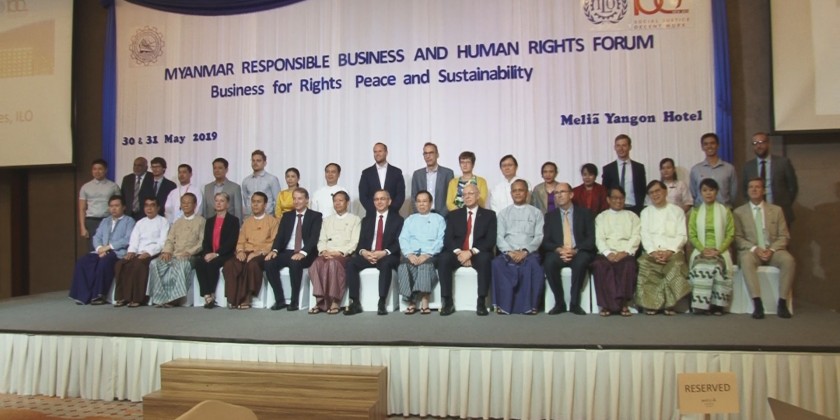 Myanmar Responsible Business and Human Rights Forum was convened in Yangon in order to improve rights for business, space and sustainable development local businesses to international standards