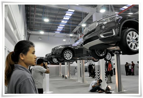 BMW Motorcar Company has opened the first showroom/service center in Yangon 