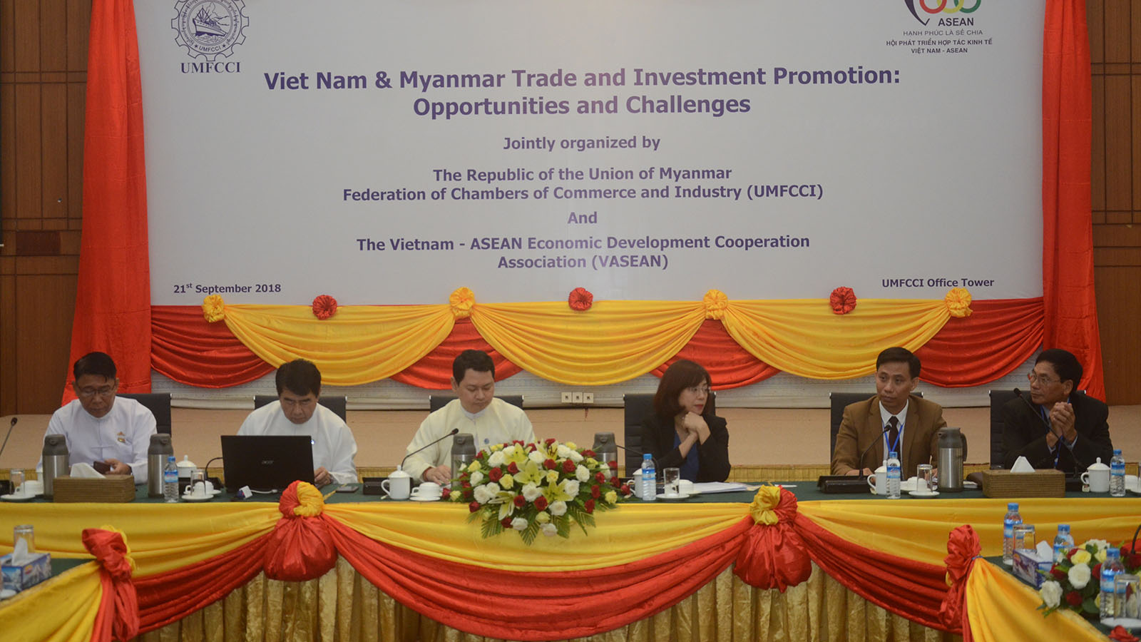 UMFCCI and Viet-Nam ASEAN Economic Development Corporation Association jointly organized the Vietnam- Myanmar trade & investment promotion event at UMFCCI office last week 