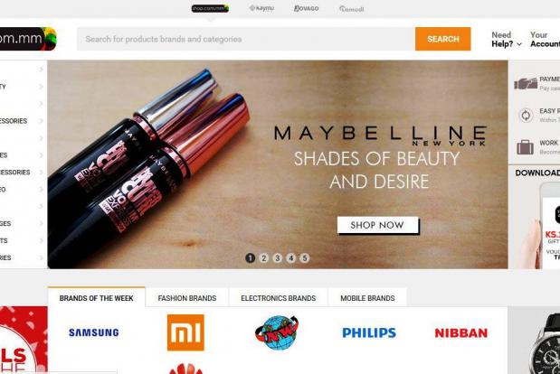 Cosmetic brand Maybelline collaborates with local online shopping website 'shop.com.mm' as its online retail partner 