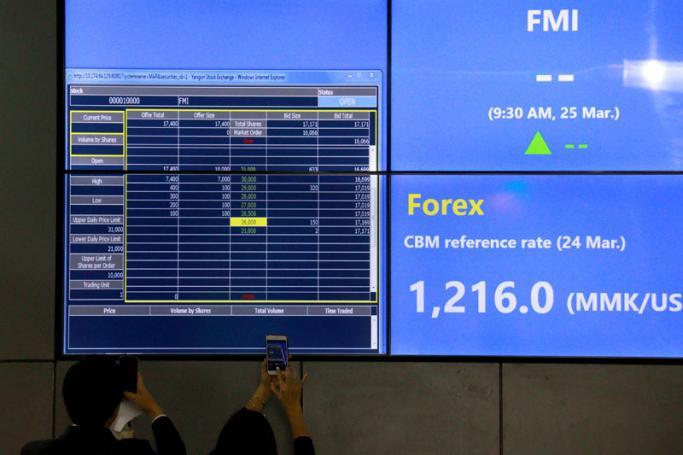 The five companies’ stock trading shares listed on the Yangon Stock Exchange (YSX) reached five month high of K 1.4 billion 