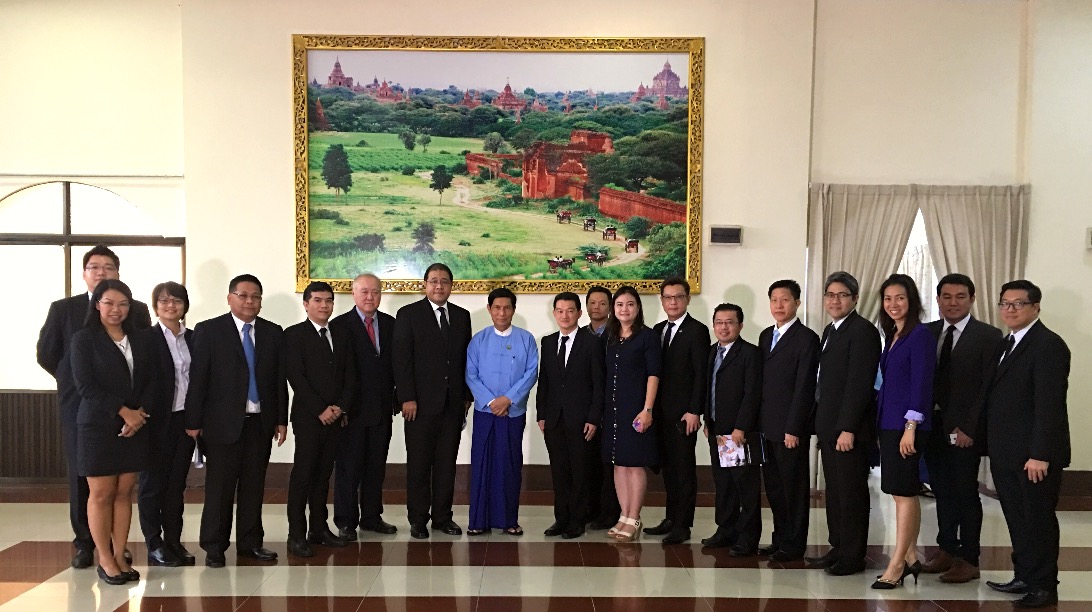 Ambassador leads Thai Business Association of Myanmar (TBAM) to pay a courtesy call on the Union Minister of Industry
