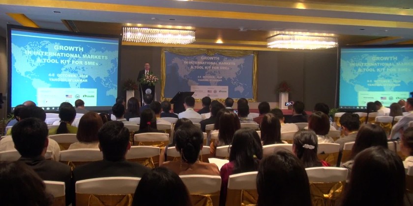 Two days workshop to strengthen Small and Medium Enterprises (SMEs) was held in Yangon to discuss how to further integrate Myanmar’s economy regionally and globally 