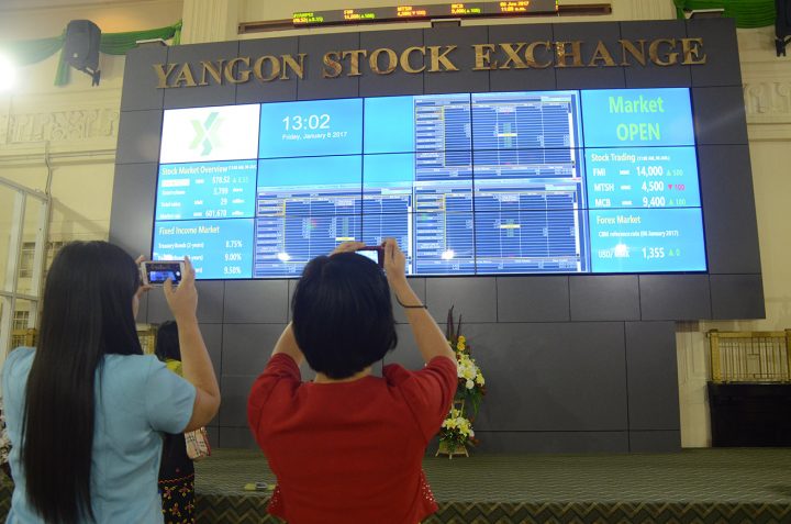 The shares value trade on the Yangon Stock Exchange (YSX) drops to lowest in September 2020 