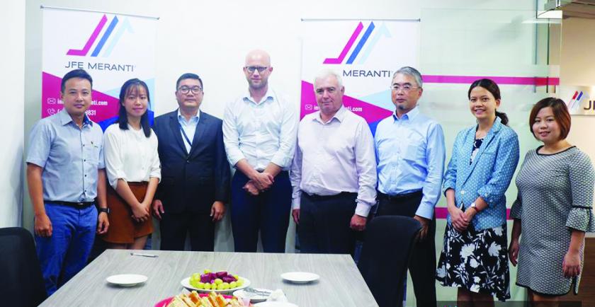 JFE Meranti Myanmar (JMM) signed a contract with Myanmar Antaco Company Limited (Antaco) for installation of JMM’s world class steel coating facility in Thilawa SEZ   