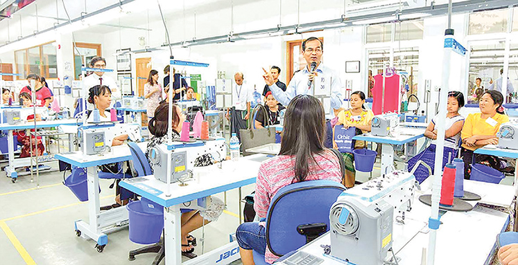 Aung Myin Hmu project is helping in the development of garment sector in Myanmar 