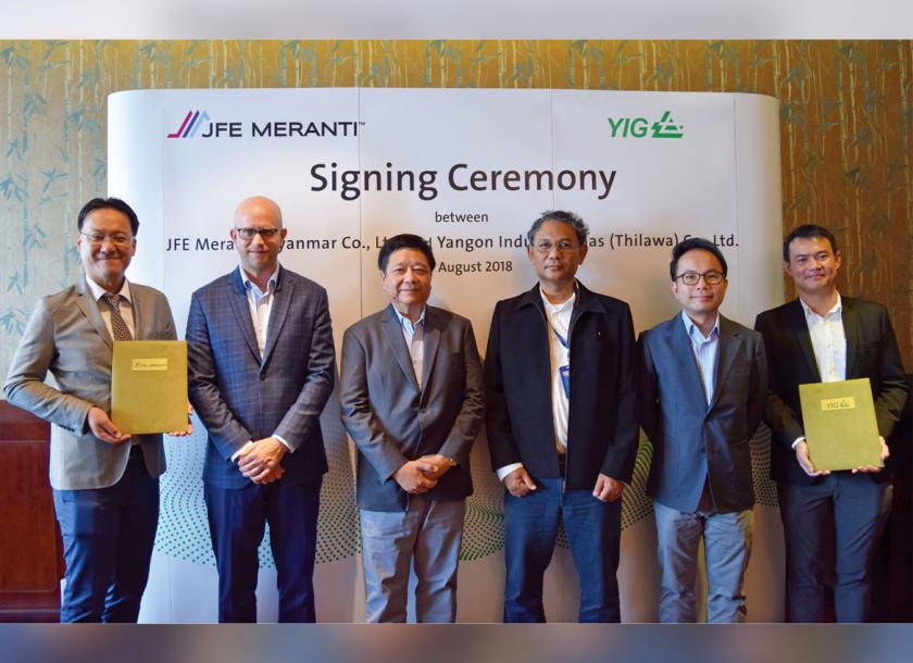 Yangon Industrial Gas (Thilawa) Co., Ltd, a joint venture company between Bangkok Industrial Gas Co.,Ltd. and Yangon Industrial Gas Trading Co.,Ltd., will develop the largest industrial gas plant in Thilawa SEZ together with JFE Meranti Myanmar Co.,Ltd