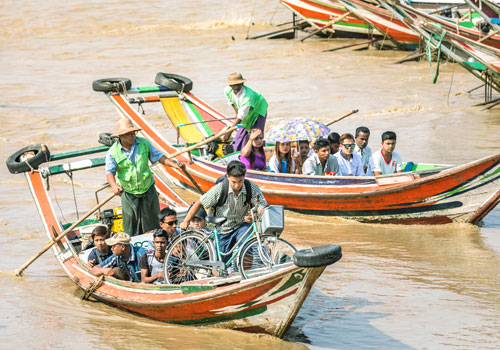 Water vehicles will start serving commuters in Yangon in early June with ships and boats bought from Thailand and Australia 