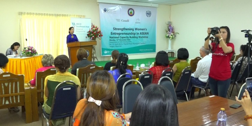National Capacity Building Workshop on Women Entrepreneurs in Myanmar took place in Yangon to enhance understanding of the challenges faced by women entrepreneurs and possible solutions 