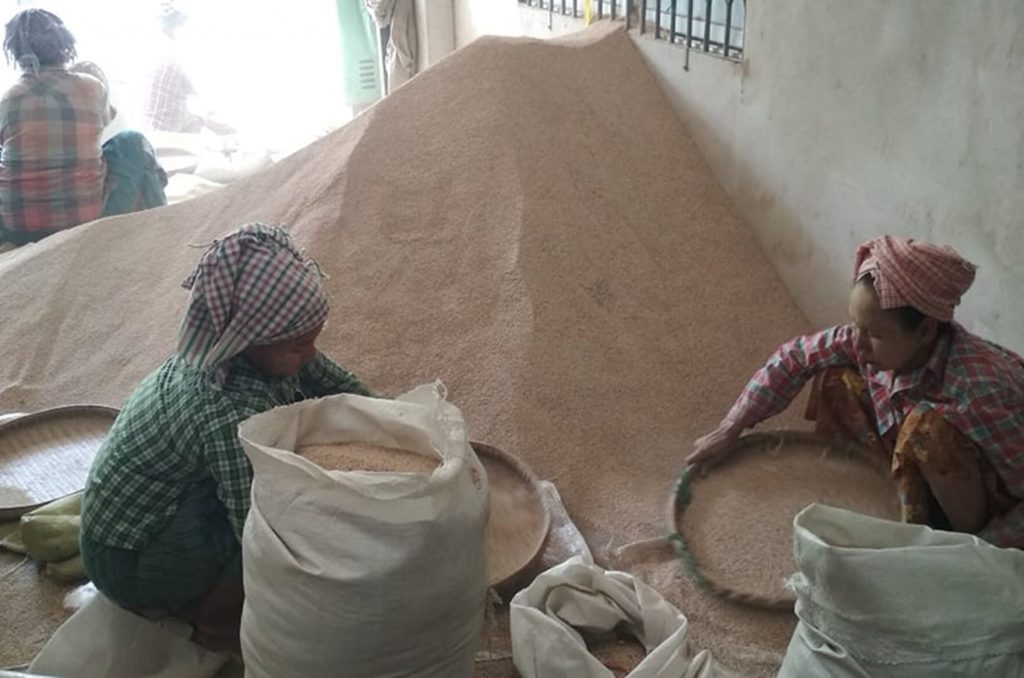 The sesame price in Mandalay market rise due to the strong demand from China 
